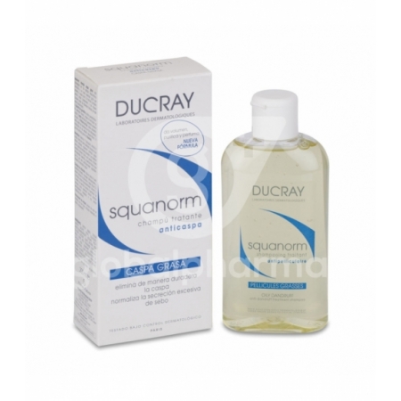 SQUANORM CHAMPU TTE ANTICASPA CASPA GRASA DUCRAY 200 ML