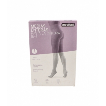 MEDILAST MEDIAS HASTA CINTURA COMPRESION FUERTE TALLA 1