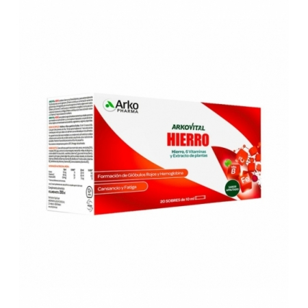 ARKOVITAL HIERRO VITAMINADO 20 SOBRES MONODOSIS SABOR AFRUTADO