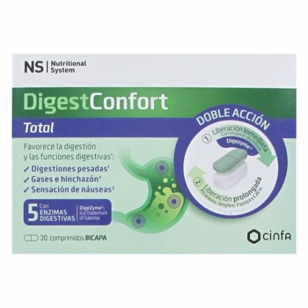 NS DIGESTCONFORT TOTAL DOBLE ACCION 30 COMPRIMIDOS BICAPA