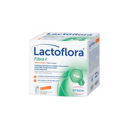 LACTOFLORA FIBRA+ 28 SOBRES (SABOR NARANJA)