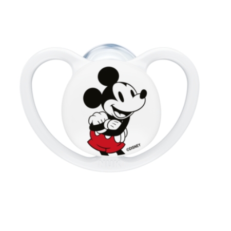 NUK PERFECT MATCH MICKEY 2 CHUPETES SILICONA 18 - 36 MESES GRIS/BLANCO
