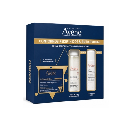 AVENE PACK DERMABSOLU CREMA REMODELADORA NOCHE 50 ML + AGUA MICELAR + AGUA TERMAL