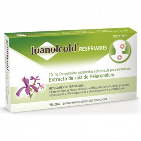 JUANOLCOLD RESFRIADOS 30 COMPRIMIDOS RECUBIERTOS