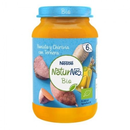 NESTLE NATURNES BIO BONIATO Y CHIRIVIA CON TERNERA 190 G