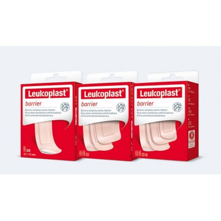 LEUKOPLAST BARRIER 10 APOSITOS 22 MM X 72 MM