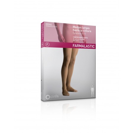 FARMALASTIC MEDIA LARGA CABALLERO HASTA CINTURA COMP FUERTE  T-PEQ