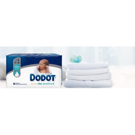 DODOT 38 PAÑALES PRO SENSITIVE+ TALLA 1 DE 2 A 5 KG
