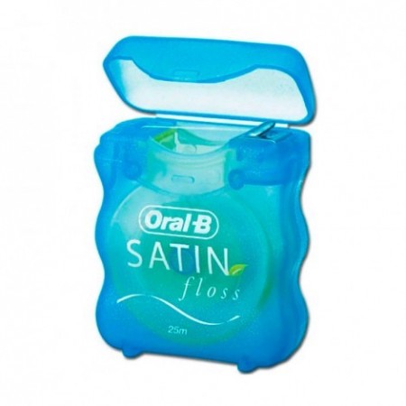 SATIN FLOSS SEDA DENTAL CON CERA 25 M -BAJA-