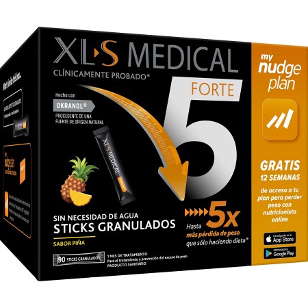 XLS MEDICAL FORTE 5 90 STICKS GRANULADO SABOR PIÑA