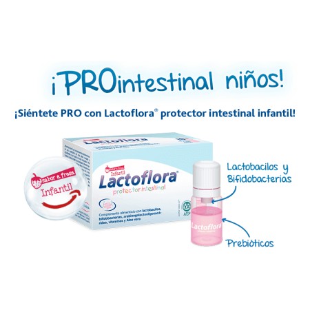LACTOFLORA PROTECTOR INTESTINAL INFANTIL FRESA 10 VIALES