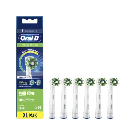 ORAL-B 6 RECAMBIOS PRO CROSS ACTION CLEAN - CABEZALES BLANCOS