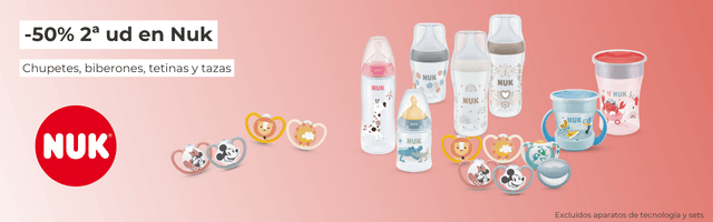 Descuento 50% en 2ª ud Nuk