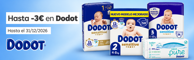 Hasta -3€ en Dodot
